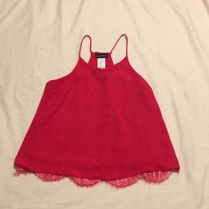 Girls pink silky racerback fancy top/shirt/blouse